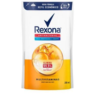 Imagem de Sabonete Líquido Rexona Refil Antibacterial Multivitaminas 200ml