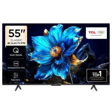 Imagem de Smart TV 4K TCL Classic QLED 55 Polegadas com HDMI 2.1, Dolby Vision, 