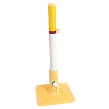 Imagem de MotiveTech Arranhador para Gatos com Base Afiada, ao Desgaste, Versátil, Brinquedo para Afiar Garras, Material de Alta Densidade, Ideal para Afiar as, Yellow 86 Cm H