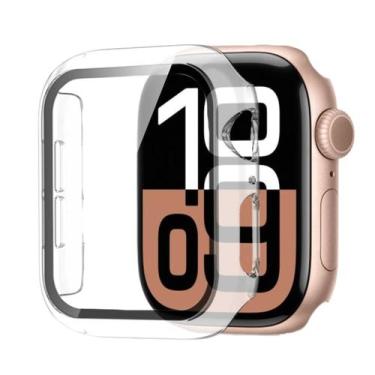Imagem de Case acrilico para Apple Watch Séries 10 42 - tela vidro - Genérica