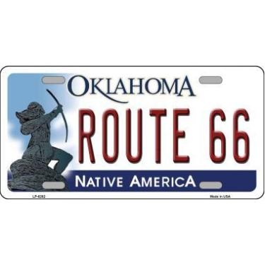 Imagem de Smart Blonde LP-6262 Route 66 Oklahoma Placa de metal novidade