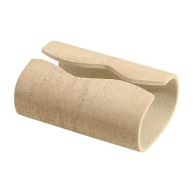 Imagem de Ioensy Porta-lenços com capa para caixa de lenços, dispensador de papel higiênico e porta-guardanapos para sala de estar, Bege