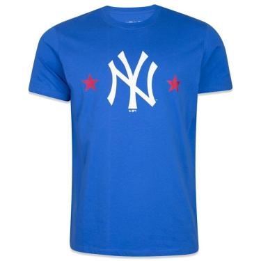 Imagem de Camiseta New Era  Regular Mlb New York Yankees World Manga Curta Royal-Masculino
