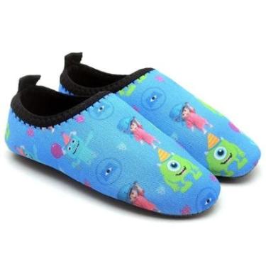 Imagem de Sapatilha Acqua Infantil Menino Menina Estampa Monstro SA Calce Fácil Confortável-Unissex