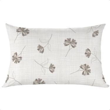 Imagem de Fronha Para Travesseiro Avulsa Estampada 100% Algodão Macia Teka (Marfim)