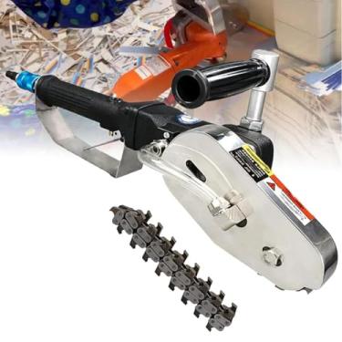 Imagem de HYUIO Máquina pneumática de decapagem de resíduos de caixa de papelão, ferramenta de corte de 2500 rmp Máquina pneumática de decapagem de papel de papelão para papelão ondulado (dentes)
