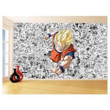 Imagem de Papel De Parede Dragon Ball Goku Página Manga 3,5M Dbz548 - Você Decor