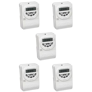 Imagem de 5 Timer Temporizador Digital Branco 100-240vca Rtst20 Coel