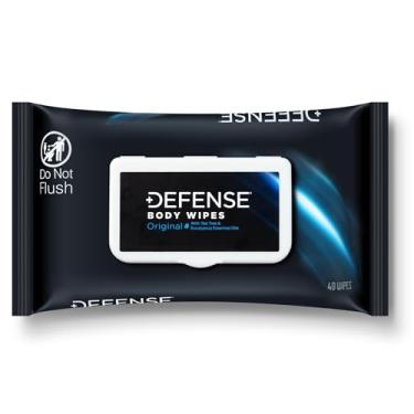 Imagem de Defense Soap Toalhetes corporais totalmente naturais com óleo de melaleuca | Wrestling, combate, acampamento, academia, lenços de chuveiro pós-treino para homens e mulheres. 40 unidades