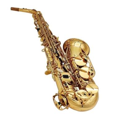 Imagem de Instrumento de saxofone profissional, saxofone alto, instrumento de latão, saxofone eb com caixa de pano, escova de palheta, acessório de alça de palheta