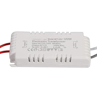 Imagem de Transformador eletrônico de 105 W, transformador necessário, aprovado pela CE, suporta vários tipos de lâmpada com fácil instalação, para lâmpada de quartzo G4 G5.3 12V, MR11 MR16 Cup Matched Lightin