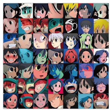 Imagem de Adesivos Aokizys Waterproof Vinyl Anime 60 unidades/lote para laptop