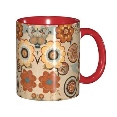 Imagem de Zeraoke Medallion canecas de café criativas com várias impressões, personalizadas, presente para a família, tamanho de 325 ml, unissex