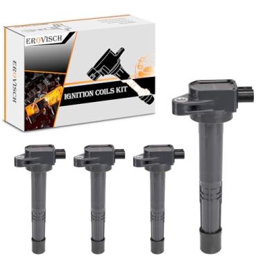 Imagem de Pacotes de bobina de ignição UF602 (conjunto de 4) - Compatível com Honda 08-12 Accord, 10-14 CR-V, 12-15 Civic, 12-15 Crosstour, Acura 13-15 ILX - 2.4L L4 Engine - Substitui OEM C1662 GN10369