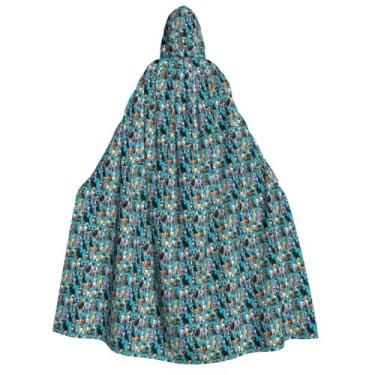 Imagem de SKKNT Many Beagle Patterns Print Adult Hooded Cloak Comfortable Long Costume Halloween Christmas Carnival Theme