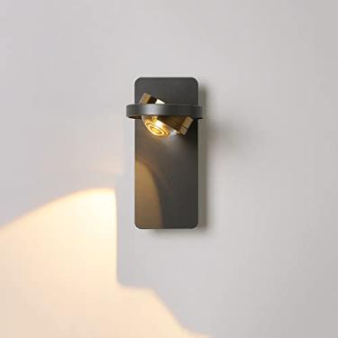 Imagem de Arandela de parede LED ajustável com foco de luz e giro para sala de estar, quarto, escritório e hotel.
