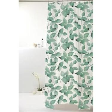 Imagem de Cortina Box Poliéster Folhagem Verde 198x180cm
