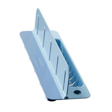 Imagem de ＫＬＫＣＭＳ Protetor de pia para cozinha, defletor de água, fácil instalação, proteção contra respingos para pia de restaurante, Azul