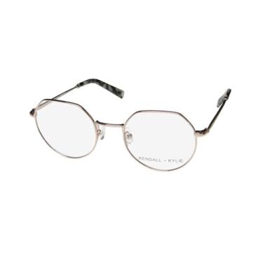 Imagem de Kendall + Kylie Kko116 Ivy Armação de óculos/óculos Famous American Celebrity Line [47-20-140, ouro rosa], Ouro rosa, 47-20-140