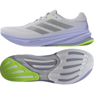 Imagem de adidas Tênis de corrida feminino Supernova Rise 2, Cinza traço/prata fosco/violeta prata, 41