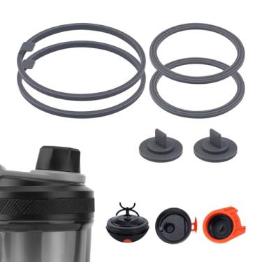 Imagem de 6 peças de substituição de juntas compatíveis com garrafa elétrica de proteína VOLTRX de 680 g, juntas à prova de vazamento, peças de vedação de silicone sem BPA para tampa de bico