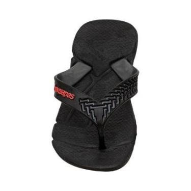 Imagem de Chinelo de Dedo Branco, Azul e Preto Power II | Havaianas-Masculino