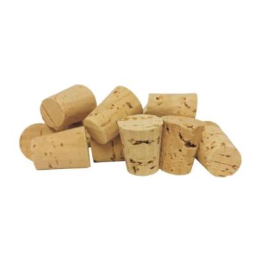 Imagem de WaysideLab Rolhas de cortiça de nível laboratorial, tamanho nº 6, cortiça natural, ajuste cônico, pacote com 100