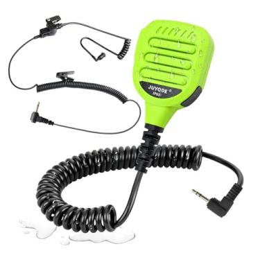 Imagem de JUYODE Alto-falante de ombro de 1 pino de 2,5 mm, microfone de lapela de mão compatível com Motorola Talkabout T200 T200TP T260 T260TP T380 T460 T600 T800 MR350R MH230R MD200TPR FR60 rádios (128-verde