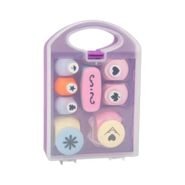 Imagem de Nishiyuenyi Conjunto de 8 Furadores de Papel para Artesanato, Perfurador de Formas Decorativas, Furador para Scrapbooking Artesanal, Material PP Adequado para Pap