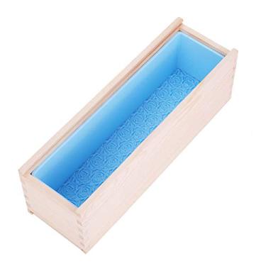 Imagem de GOTOTOP Molde de Sabão Com Forro de Silicone Retangular Com Caixa de Madeira para Fazer Sabonete DIY, Assar Torradas e Fazer Bolos
