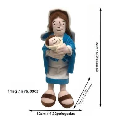 Imagem de Novo personagem árabe jesus boneca de pelúcia mary boneca brinquedos p