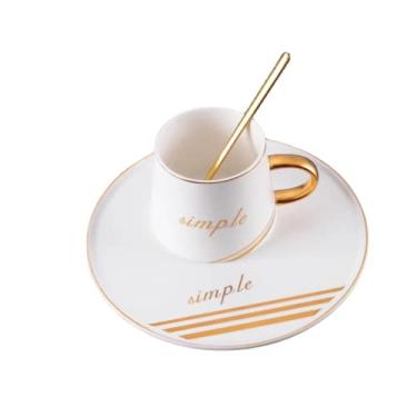 Imagem de Conjunto de chá de cerâmica xícara de café de cerâmica para negócios (terno branco)