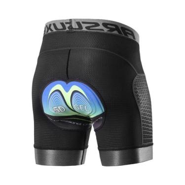 Imagem de Shorts de ciclismo Arsuxeo para homens, 5D Gel acolchoado, secagem ráp