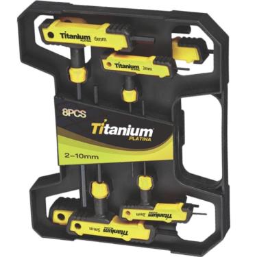 Imagem de Jogo De Chave Allen Cabo T 2 A 10Mm 8 Peças - 08032 Titanium