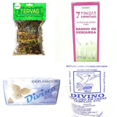Imagem de Banho de 7 Ervas Forças Espirituais Descarrego Defumador Espiritual Ta