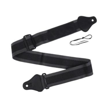 Imagem de Correia Ajustável De Couro PU Para Guitarra Baixo Elétrica/Acústica Co