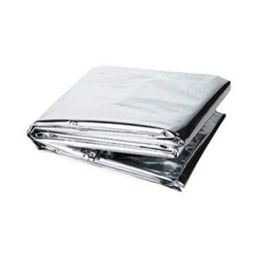 Imagem de Cobertor Térmico De Emergência Dobrável À Prova De Vento Para Camping,