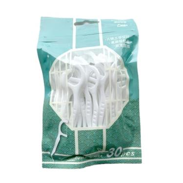 Imagem de Yinhing Fio de Polímero Limpador de Dentes Portátil Palito de Dente Oral Escova Interdental Palito para Limpeza Profunda entre Dentes e Gengivas Fio Doméstico Embalado 50 Peças (2)