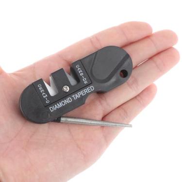 Imagem de Faca portátil de carboneto de cerâmica de tungstênio, afiador, ferramenta de acampamento ao ar livre