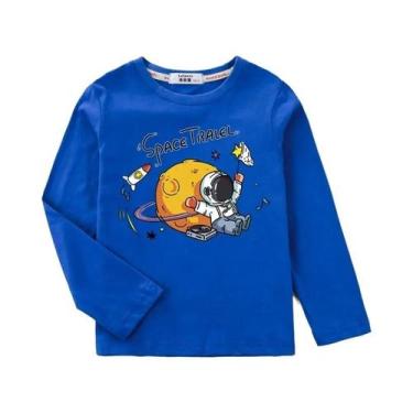 Imagem de Camiseta De Astronauta Para Meninos, Camiseta De Algodão Infantil Com 