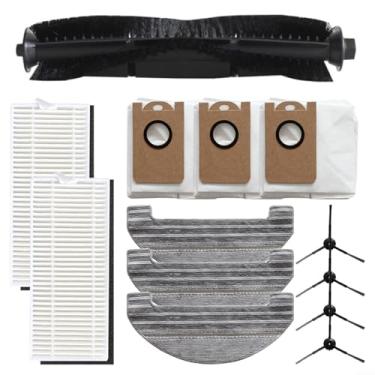 Imagem de Kit de substituição para aspirador de pó robô Bluebot Comfort Plus - pacote com 13 escovas principais, escovas laterais, panos de esfregão e bolsas (pacote com 13)