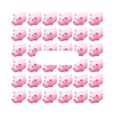 Imagem de Mini Porquinho Rosa De Apertar 5cm, Presente Fofo Com Som Para Amantes