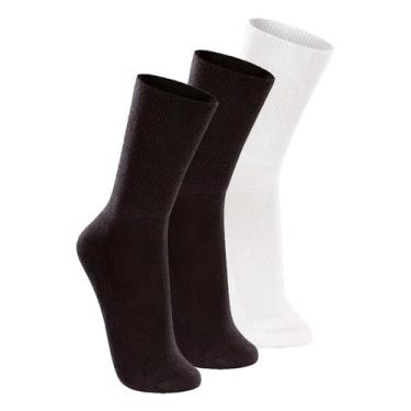 Imagem de Kit com 3 Pares de Meias Cano Longo Lupo 1540-002 Colorido, Preto, 37-