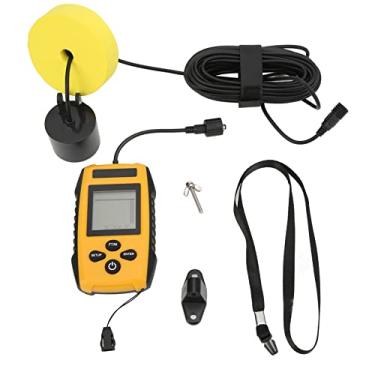 Imagem de Sonar Fish Finder Detector de profundidade de alta precisão com display LCD HD para barco, pesca, caiaque, água, detecção de animais, material ABS