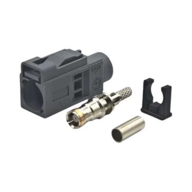 Imagem de Adaptador Conector Crimp Fakra Fêmea Para Antena De Rádio FM GPS Mascu