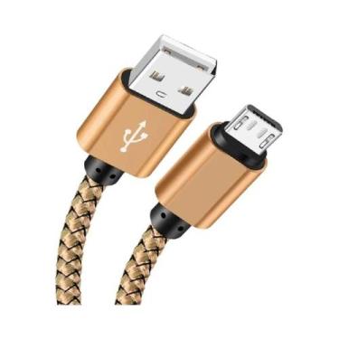 Imagem de Cabo Micro USB Trançado De Nylon Carregamento Rápido 2A Sincronização 