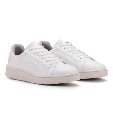 Imagem de Tenis Branco Feminino Sapatenis Sneakers Confortavel-Feminino