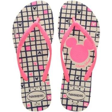 Imagem de Chinelo de Dedo Feminino Casual Dia a Dia Praia Passeio Havaianas Slim Disney-Feminino