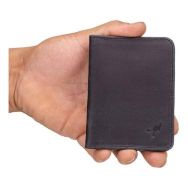 Imagem de Carteira Masculina Pequena Couro Porta Cartões Vertical - Ello Griff, 