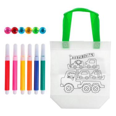 Imagem de Sacolinha De Pintar Sacola Lembrancinha Para Aniversário Infantil - Ar